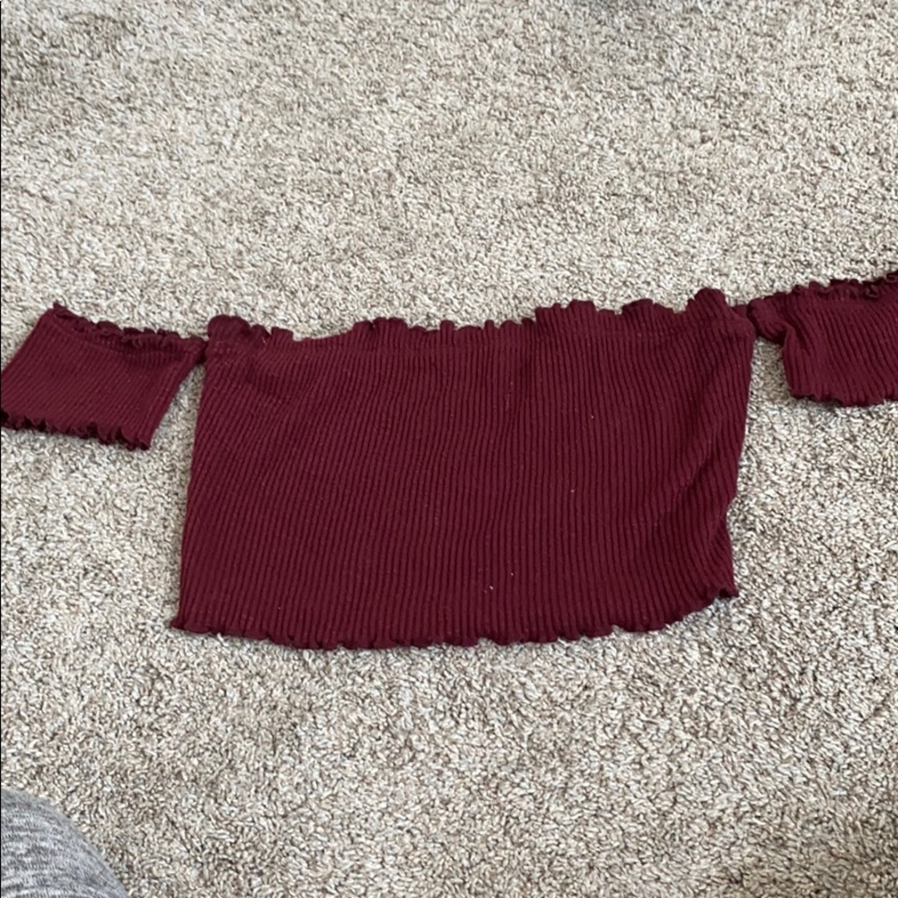 Off the shoulder tube top